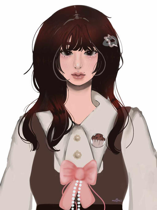 colored portrait