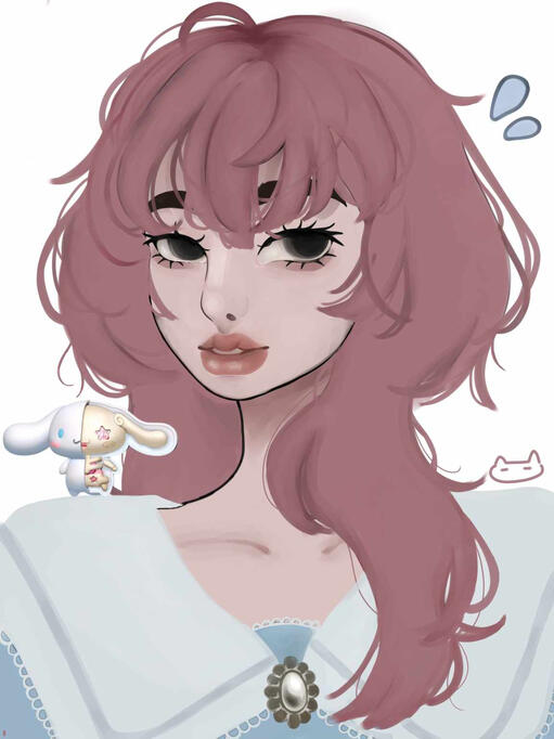 colored portrait