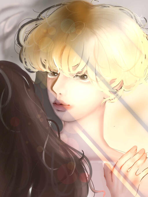 colored portrait